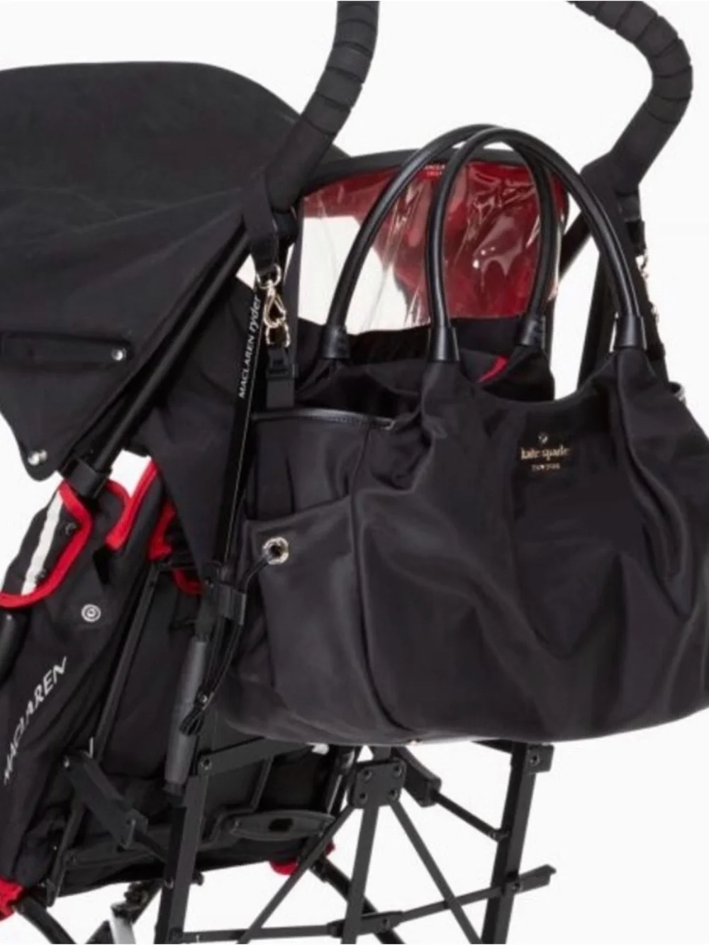 Kate Spade Leopard Stevie Nylon Diaper Bag